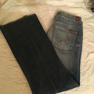 NWT 7 for all man kind crystal “A” pocket Jean